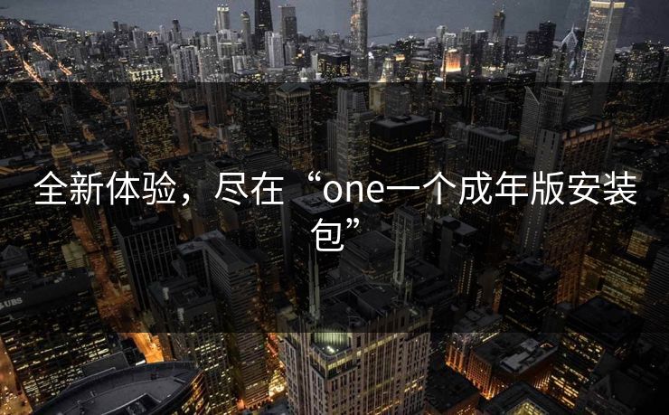 全新体验，尽在“one一个成年版安装包”